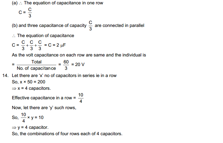 Capacitor HC Verma Concepts of Physics Solutions