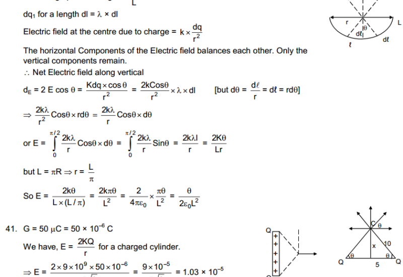 Electric Field and Potential HC Verma Concepts of Physics Solutions-17