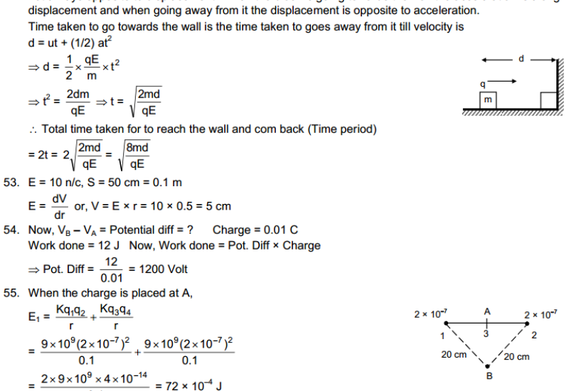 Electric Field and Potential HC Verma Concepts of Physics Solutions-22