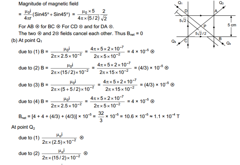 Magnetic Field Due to Current hc verma solutions ebook