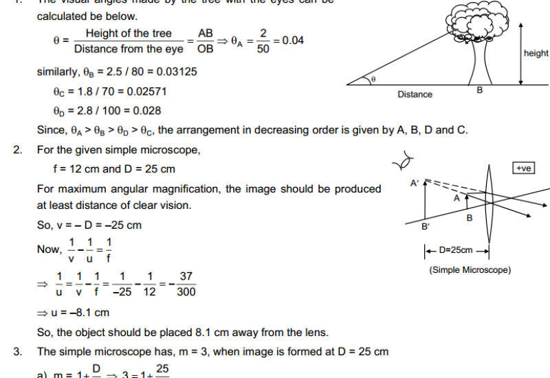 Optical Instruments HC Verma Concepts of Physics Solutions