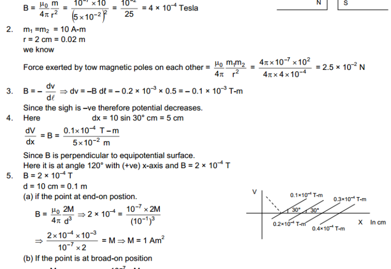 Permanent Magnets HC Verma Concepts of Physics Solutions