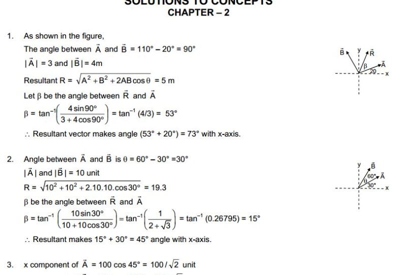 Physics and Mathematics HC Verma Solutions to Concepts Chapter 1