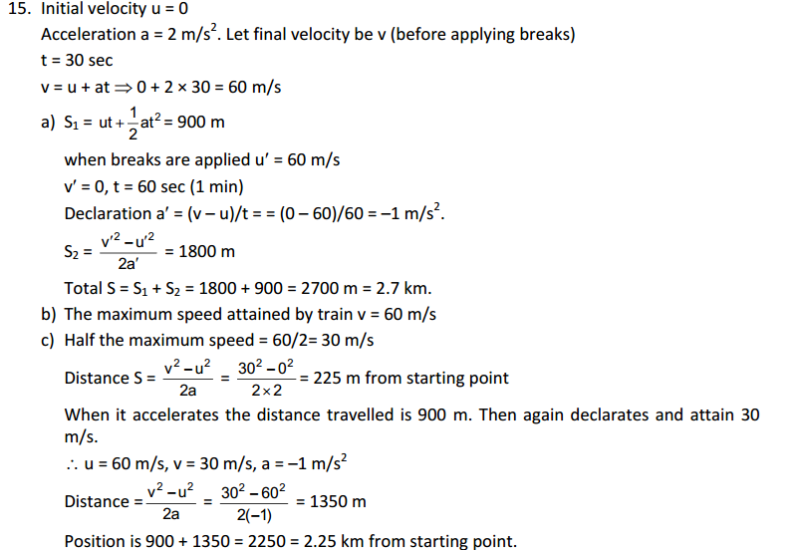 Rest and Motion Kinematics HC Verma Part 1 Concepts of Physics Solutions