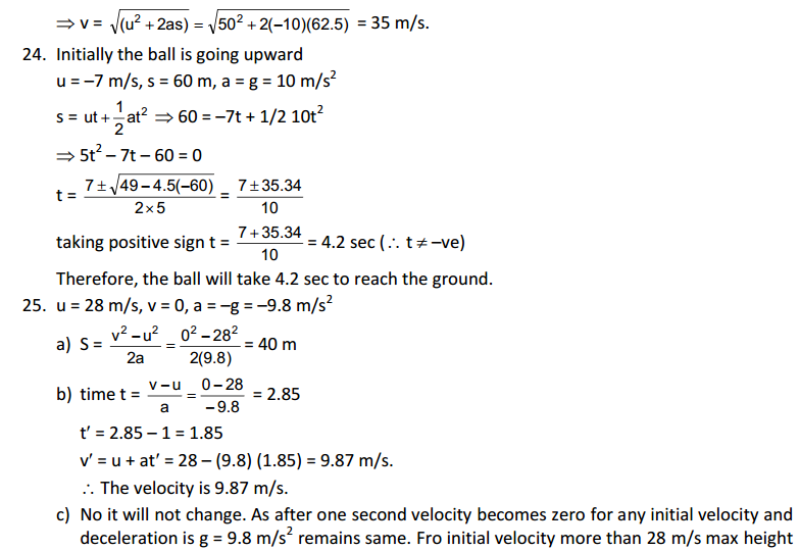 Rest and Motion Kinematics HC Verma Concepts of CBSE Class 11 Physics Solutions