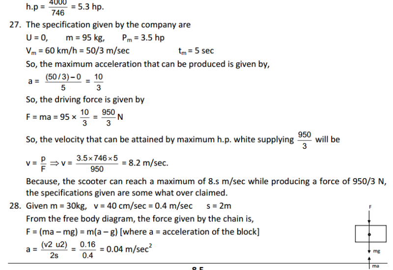 Work and Energy HC Verma Concepts of Physics Solutions