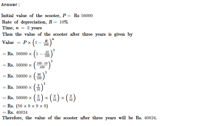 Compound Interest RS Aggarwal Class VIII Maths Solutions Ex 11B Download PDF