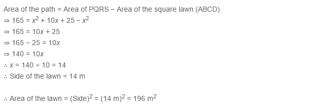 Mensuration RS Aggarwal CBSE Class 7 Maths Solutions Exercise 20B