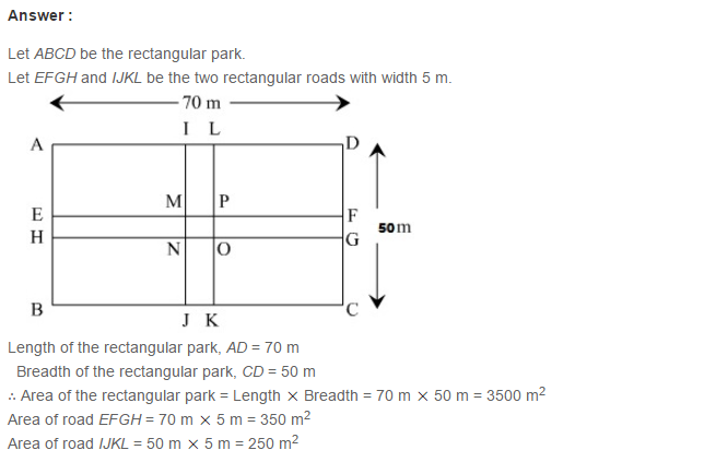 Mensuration RS Aggarwal Class 7 CBSE Maths Solutions Exercise 20B