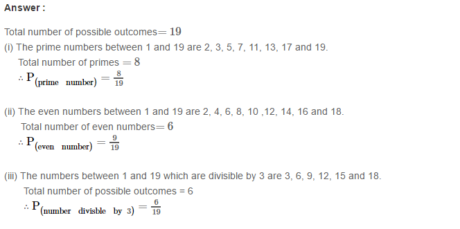 Probability RS Aggarwal CBSE Class 8 Solutions