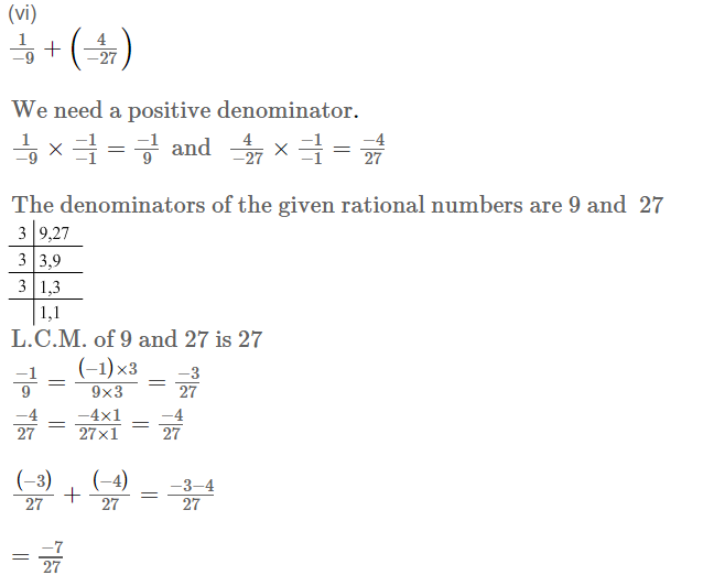 Rational Numbers CBSE RS Aggarwal Class 7 Maths Solutions Exercise 4C