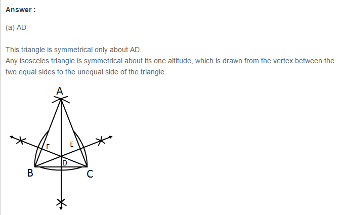 CBSE Reflection and Rotational Symmetry RS Aggarwal Class 7 Solutions 
