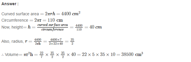Volume and Surface Area of Solids CBSE RS Aggarwal Class 8 Solutions Ex 20B